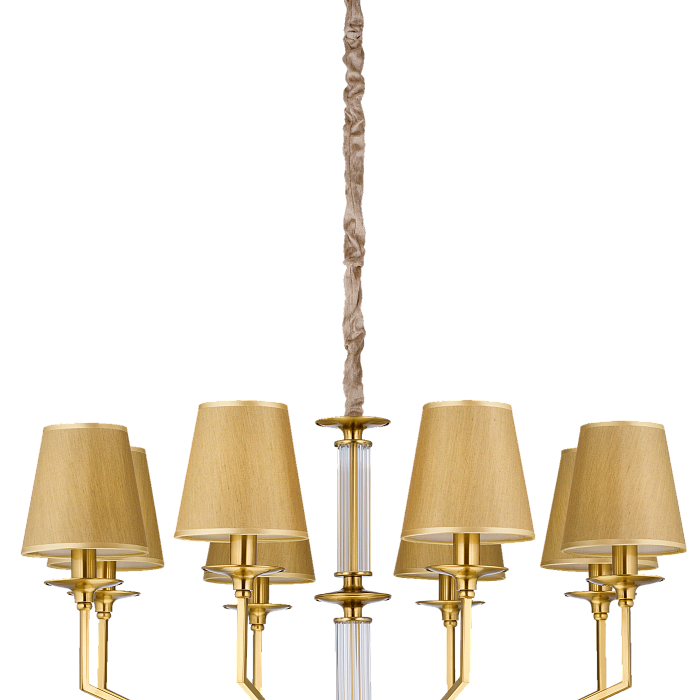 Люстра NewRgy 8669/8LT BRASS