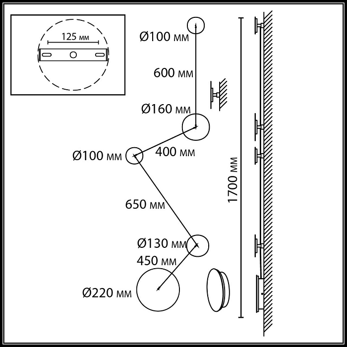 ODEON LIGHT 7115/30WL