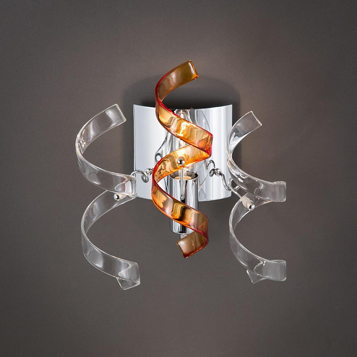 CL222322 Рандом Хром+Прозр+Янт Св-к Бра Бра на 1 лампу  CL222322