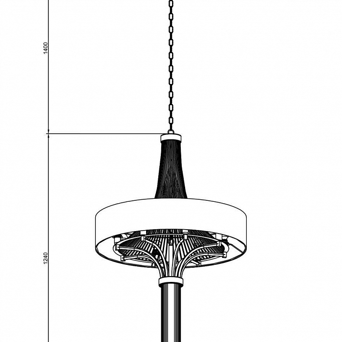 Люстра подвесная Lucia Tucci COSMOPOLITAN 2970.8 black