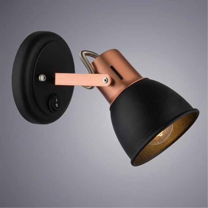 Спот на 1 лампу ARTE LAMP A1677AP-1BK