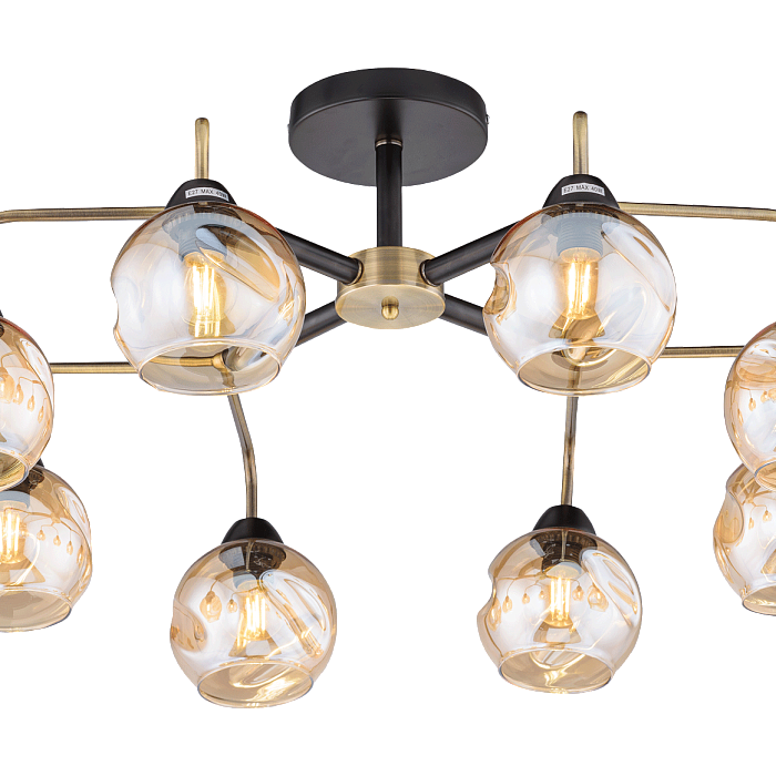 Люстра Sfera Sveta 67034/8 BRONZE+BK