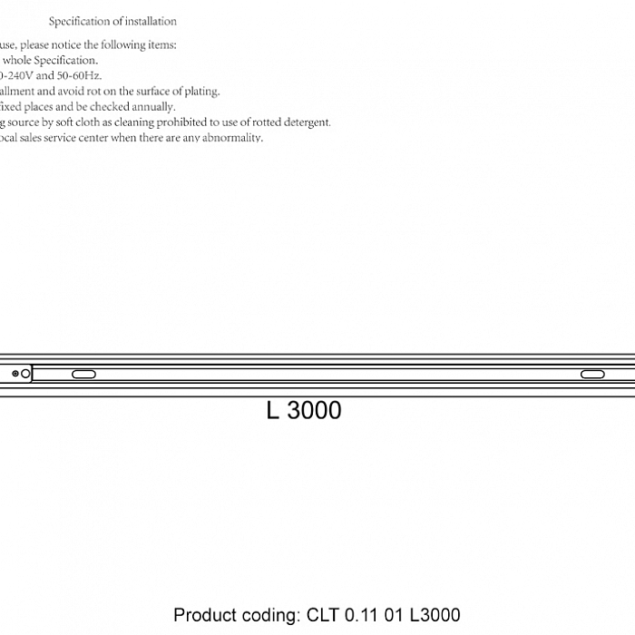 Трековая система Crystal Lux CLT 0.11 01 L3000 BL