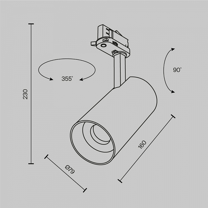 Трековая система Technical TR197-3-30WCCT-M-B