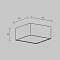 Светильник Technical C032CL-12W3K-SQ-B