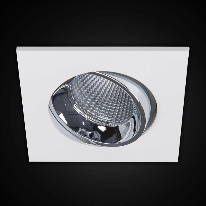 CLD001KNW1 Альфа Бел+Хром Св-к Встр. LED 7W*3500K Светильник встраиваемый  CLD001KNW1