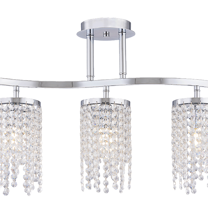 Люстра NewRgy 5636R/3A CHROME+CLEAR