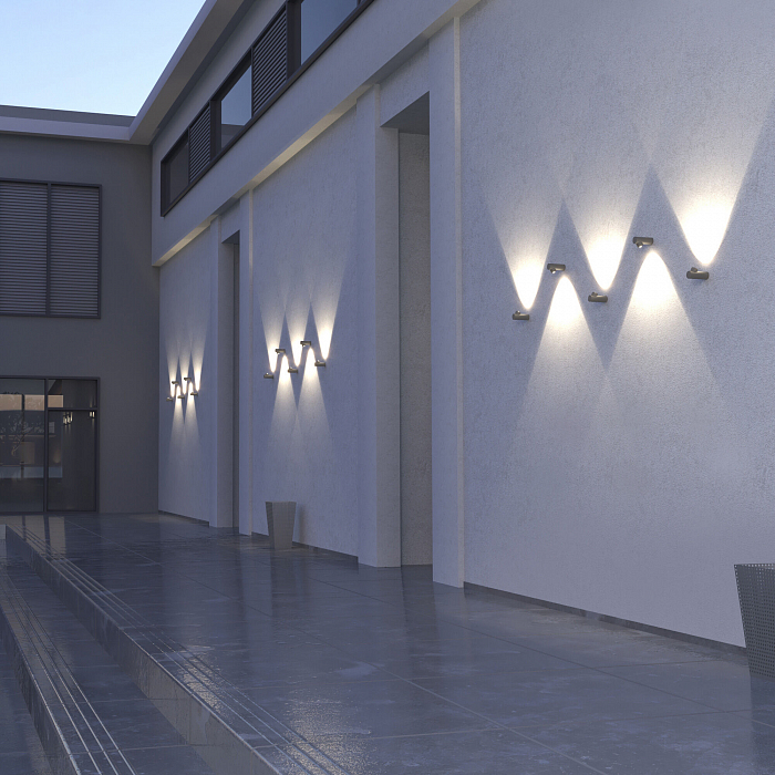 Уличный светильник настенный Elektrostandard 35134/W серый