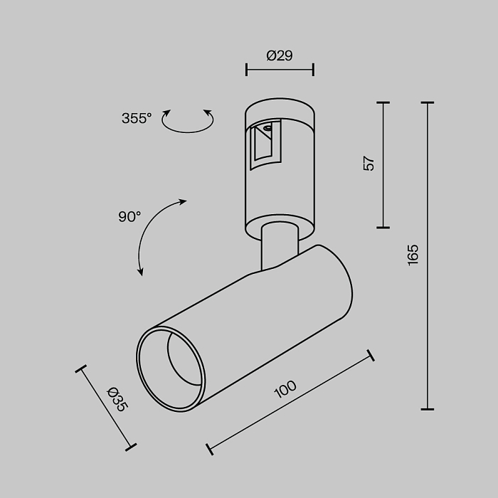 Трековая система Technical TR144-1-5W3K-W-PT