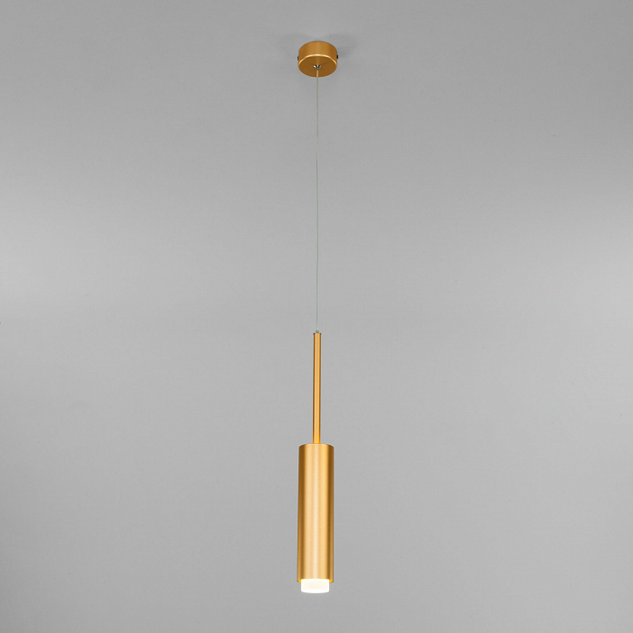 Люстра одинарный Eurosvet 50203/1 LED матовое золото