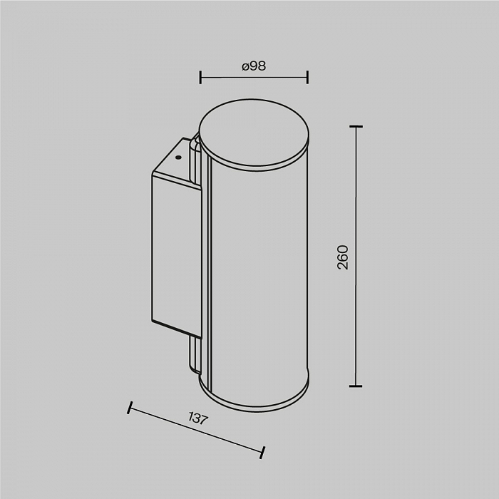 Бра Outdoor O434WL-L12GF3K