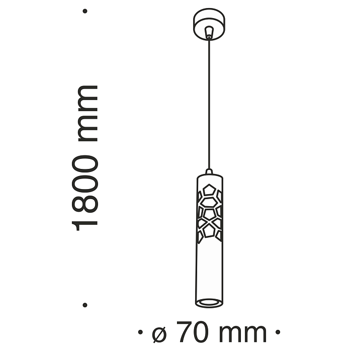 Светильник одинарный Technical P037PL-L11W4K
