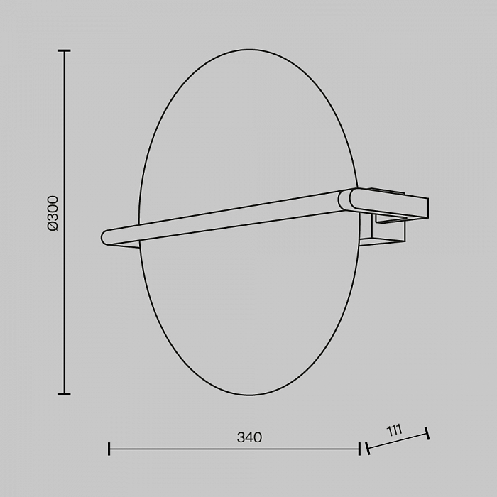 Бра Maytoni MOD279WL-L14B3K