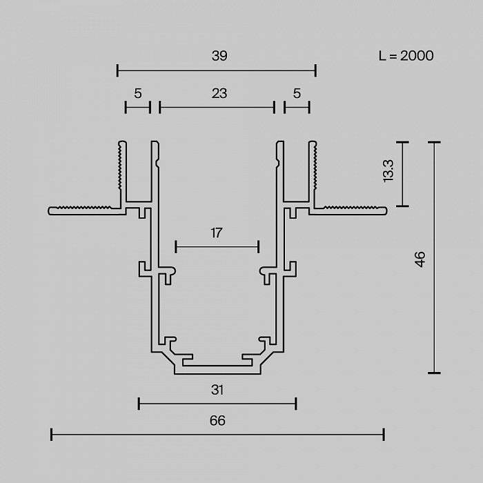 Трековая система Technical TRX034LS-222B