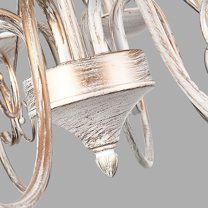 Люстра подвесная Eurosvet 22404/8 белый с золотом