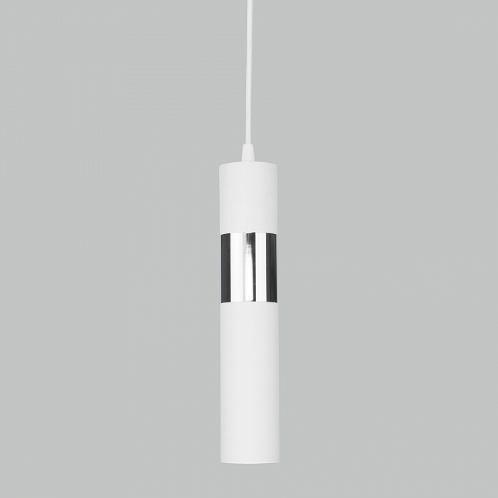 Люстра одинарный Eurosvet 50097/1 белый/хром