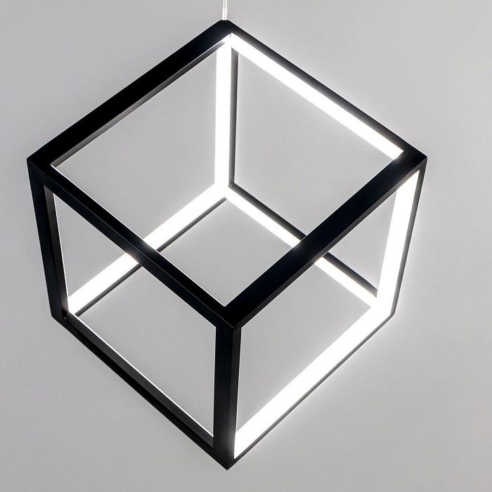 CL719201 Куб Черный Св-к Подвес, LED 30W*4000K Светильник светодиодный  CL719201