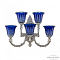 Бра на 3 и более ламп Bohemia Ivele Crystal 7109B15/3+2/210 NW P2 U Clear-Blue/H-1K