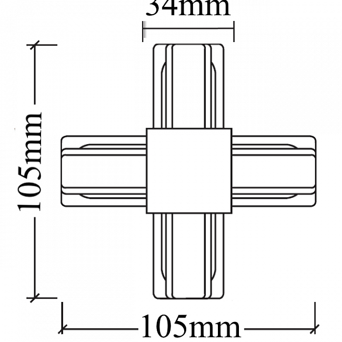 Компонент трековой системы Crystal Lux CLT 0.211 09 WH