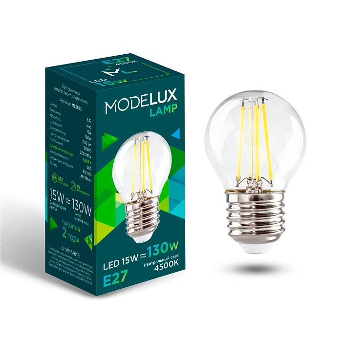 MODELUX Lamp ML2883- G45-15W-Е27-4500