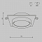 Светильник встраиваемый Technical DL086-GX53-SQ-BW