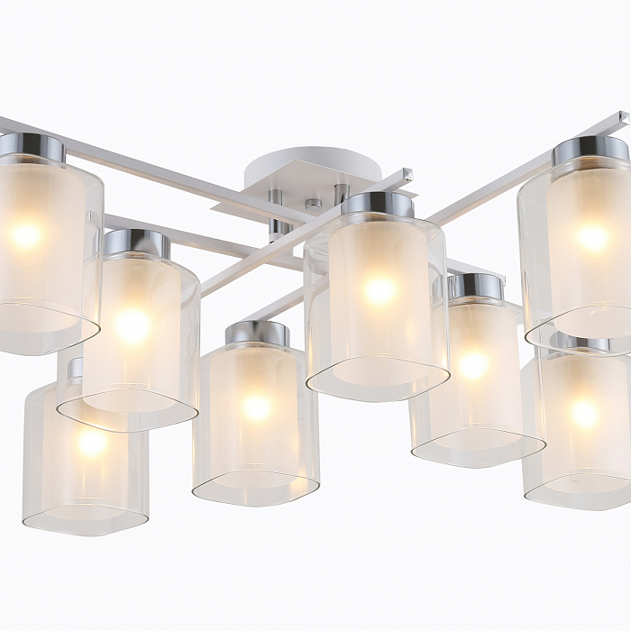 Люстра Sfera Sveta 74402/8 CHROME+WHITE