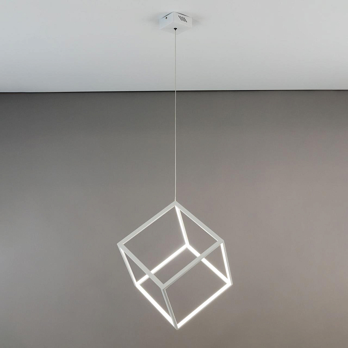 CL719300 Куб Белый Св-к Подвес, LED 40W*4000K Светильник светодиодный  CL719300