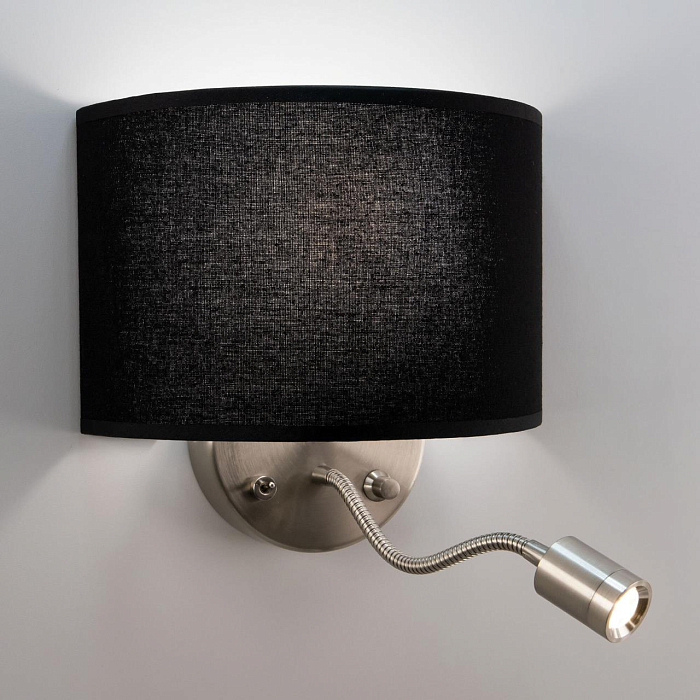 CL704305 Декарт Круг Хром.Мат+Черн. Св-к Наст. Бра светодиодное  CL704305