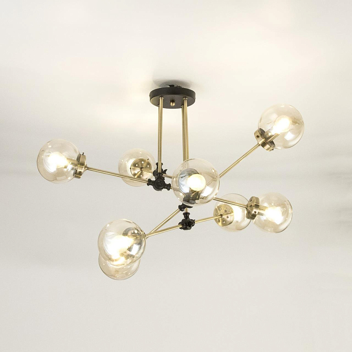 CL105185 Планета Черн+Дымч. Св-к Люстра Люстра на штанге  CL105185