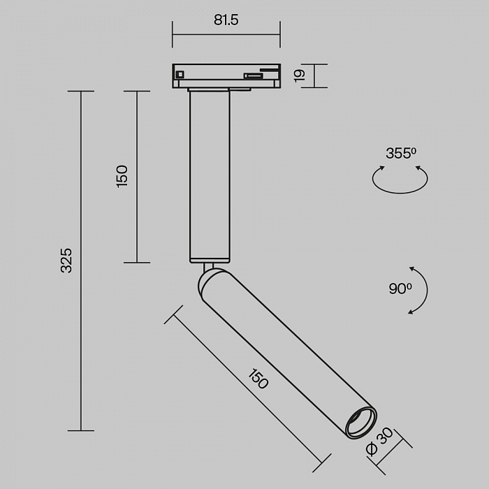 Трековая система Technical TR142-1-6W3K-W