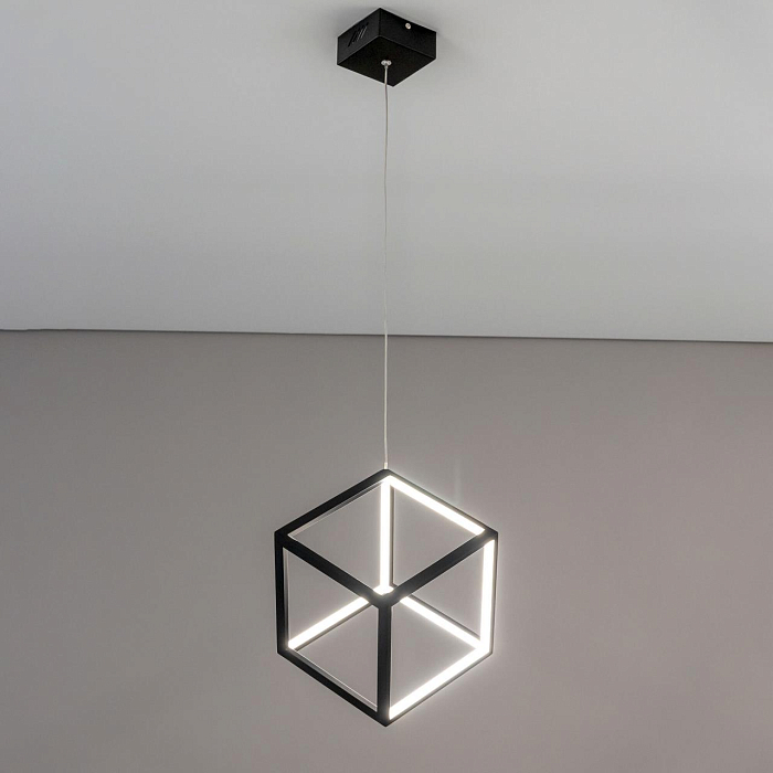 CL719201 Куб Черный Св-к Подвес, LED 30W*4000K Светильник светодиодный  CL719201