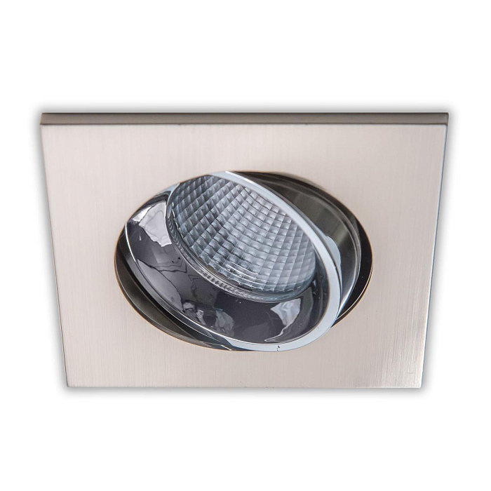 CLD001KNW5 Альфа ХромМат+Хром Св-к Встр. LED 7W*3500K Светильник встраиваемый  CLD001KNW5