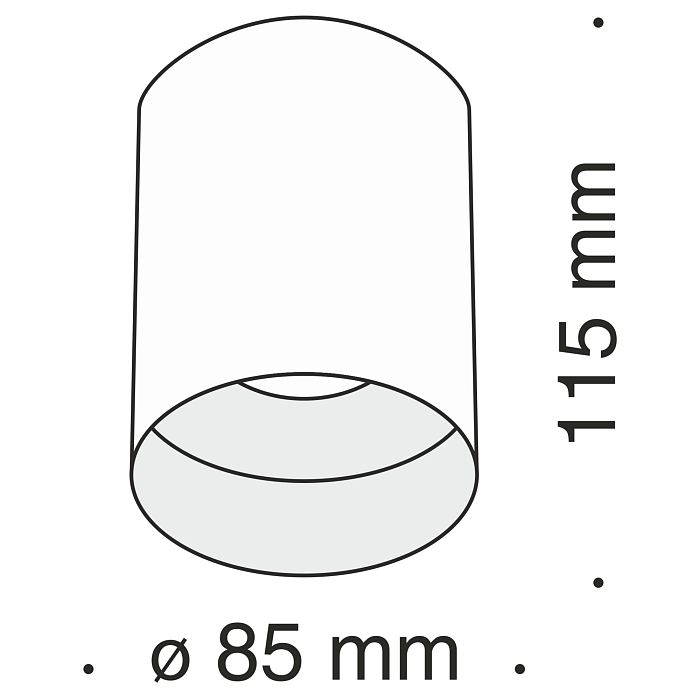 Светильник накладной Technical C014CL-01W