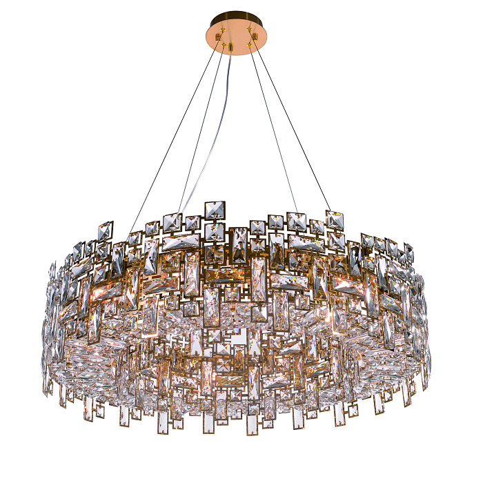 Люстра NewRgy 6055E/12A GOLD+CLEAR