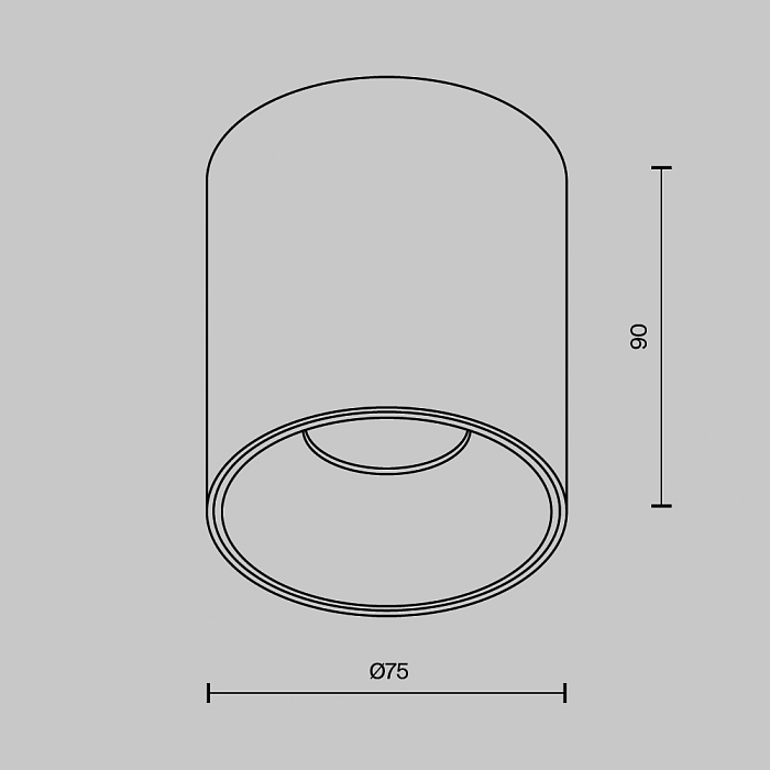 Светильник Technical C064CL-12W3K-RD-WB