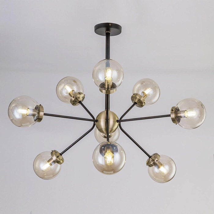 CL105295 Планета Черн+Дымч. Св-к Люстра Люстра на штанге  CL105295