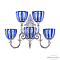 Бра на 3 и более ламп Bohemia Ivele Crystal 7203B15/3+2/210 NW P1 U Clear-Blue/H-1H
