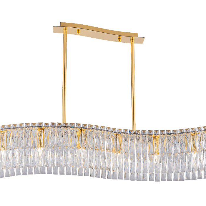 Люстра NewRgy 3101E/8A GOLD+CLEAR
