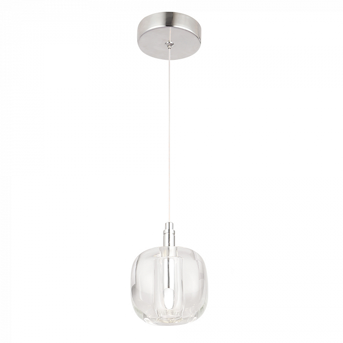 Светильник Crystal Lux BOX SP1 CHROME/TRANSPARENT