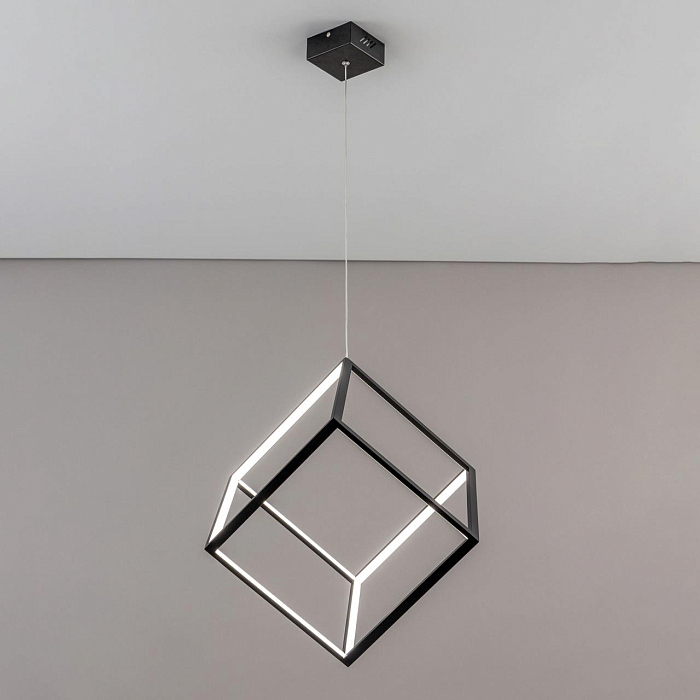 CL719301 Куб Черный Св-к Подвес, LED 40W*4000K Светильник светодиодный  CL719301