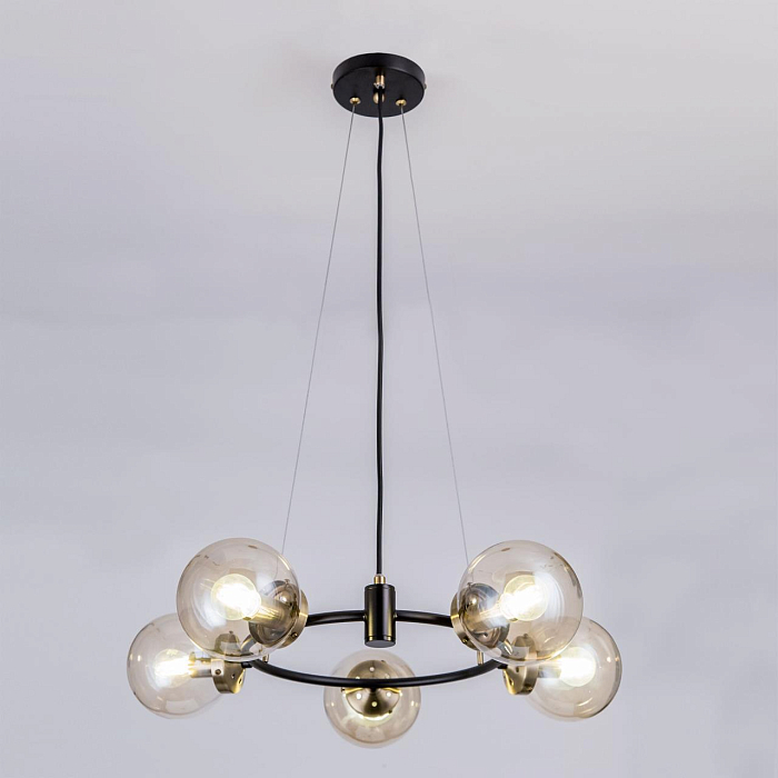 CL105155 Планета Черн+Дымч. Св-к Люстра Люстра подвесная  CL105155