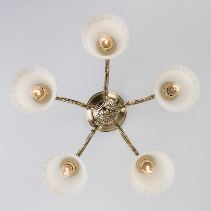 Люстра потолочная Eurosvet 60107/5 античная бронза