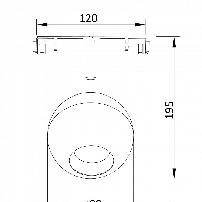 Трековая система Трековый светильник Technical TR028-2-15W3K-W