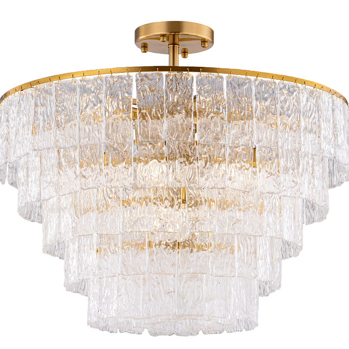 Люстра NewRgy 5011/15 LT BRASS+CLEAR LIGHT
