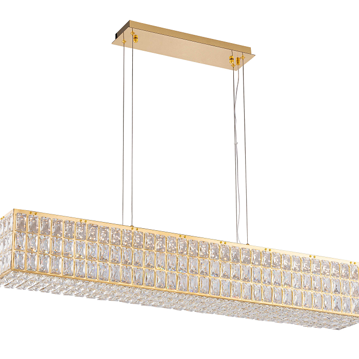 Люстра NewRgy 2798E/76W GOLD+CLEAR