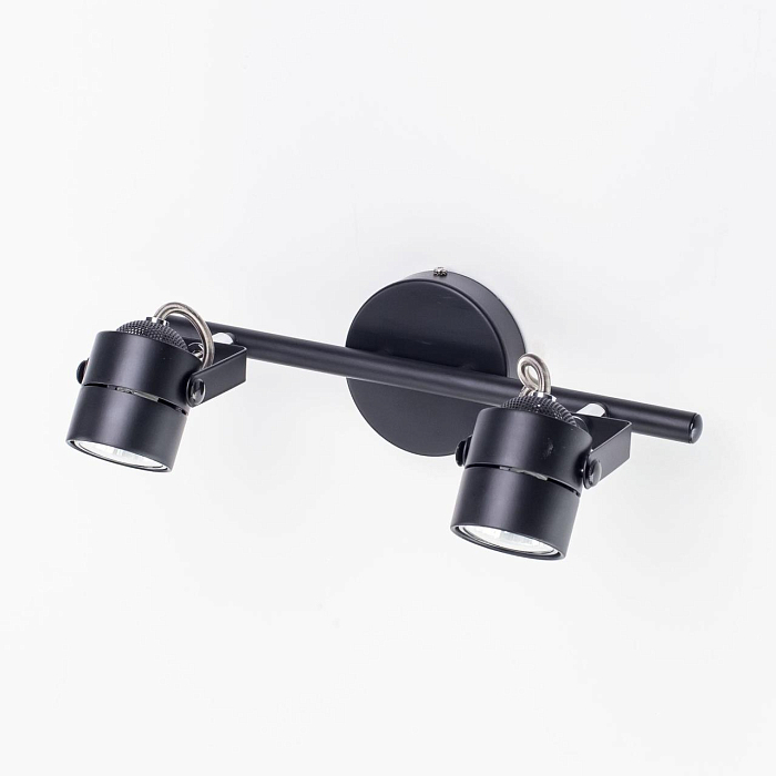 CL525522 Ринг Черный Св-к Нас.-Потол. Спот на 2 лампы  CL525522