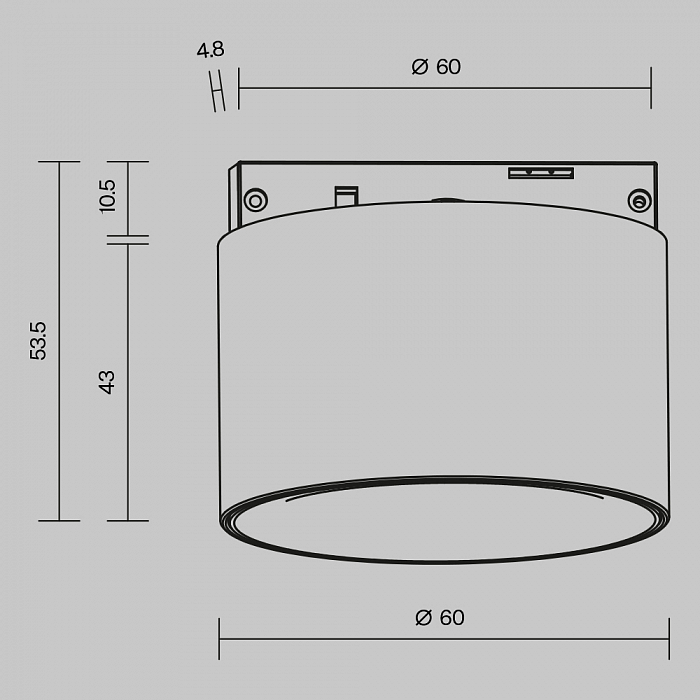 Трековая система Technical TR188-1-5W3K-M-BW