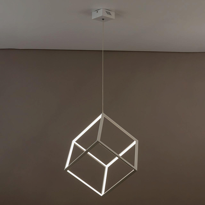 CL719300 Куб Белый Св-к Подвес, LED 40W*4000K Светильник светодиодный  CL719300