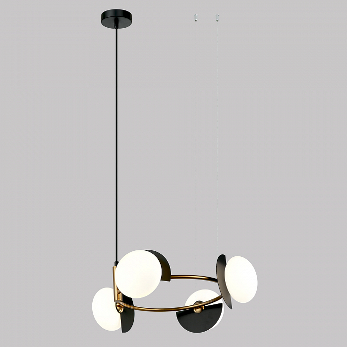 Люстра Eurosvet 70150/4 черный/латунь Smart