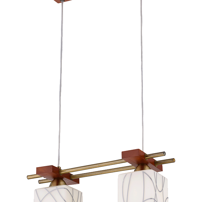 Светильник двойной Sfera Sveta 85662/2P AB+BEECH
